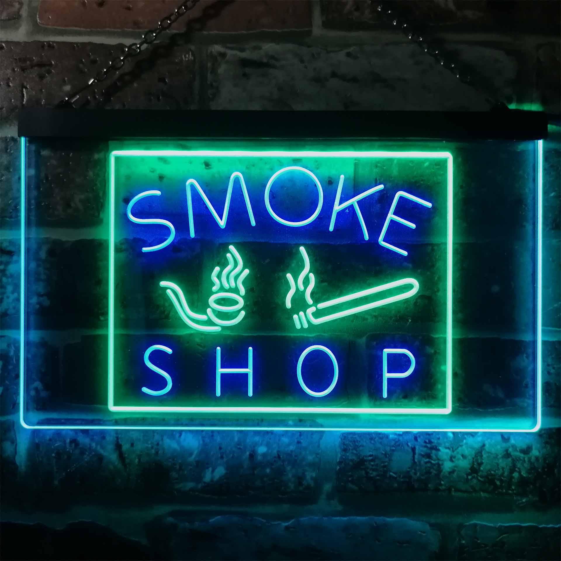 Vaping Shop - ร้านควัน. พร้อมท่อและบุหรี่ Vape Dual Color Led